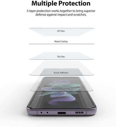 Ringke Protective Foil Displayschutzfolie 2Stück (Galaxy Z Flip4)