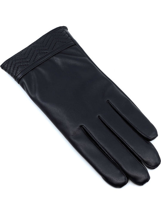 Men's Leather Touch Gloves Black
