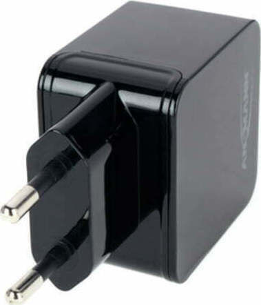 Ansmann Φορτιστής Χωρίς Καλώδιο με Θύρα USB-A Μαύρος (HC212)