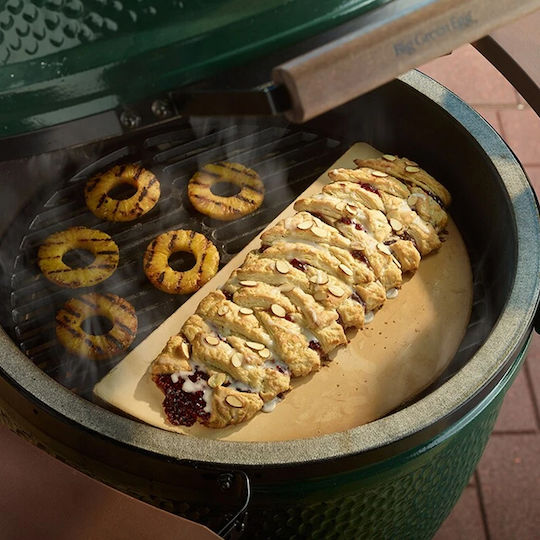 Big Green Egg Плоча за Печене Двулицево с Керамично Плосък Повърхност 46x23см.