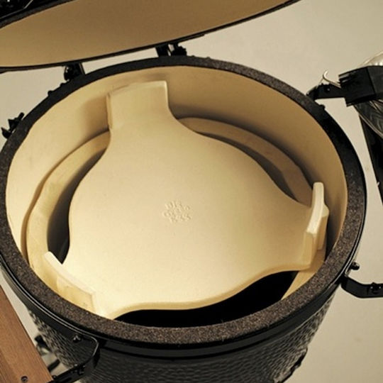 Big Green Egg Medium Πλάκα Ψησίματος Διπλής Όψης με Κεραμική Λεία Επιφάνεια