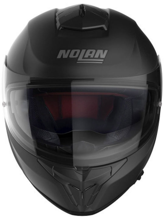 Nolan N80-8 Flat Black Motorcycle Helmet Full Face with Sunvisor