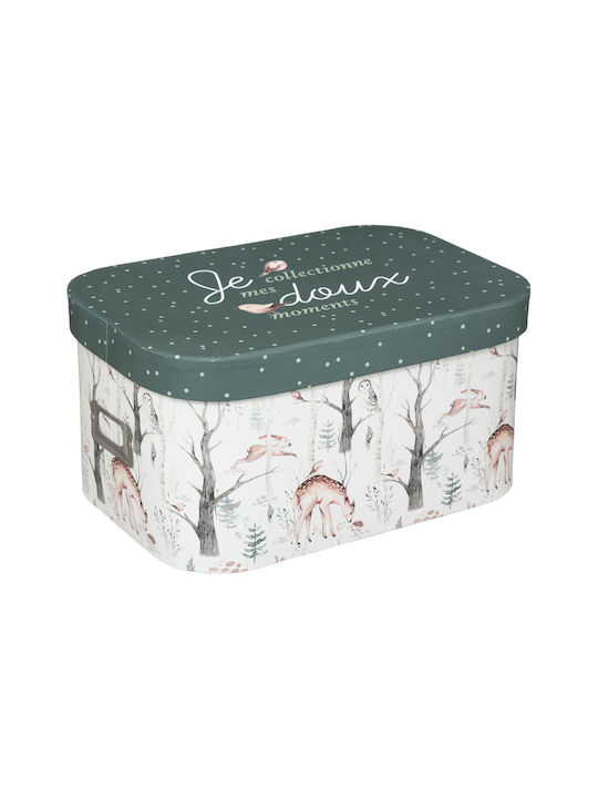 Atmosphera Lesni Przyjaciele Paper Storage Box with Lid Multicolour 3 Pieces