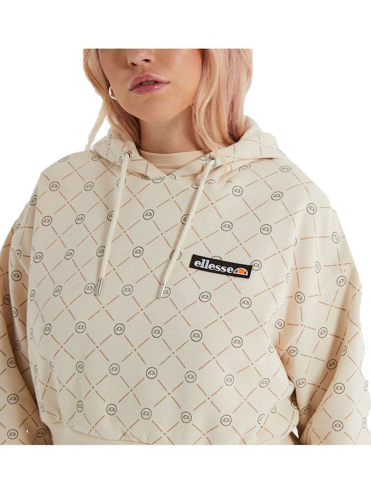 Marinell Cropped Women's Sweatshirt Beige
