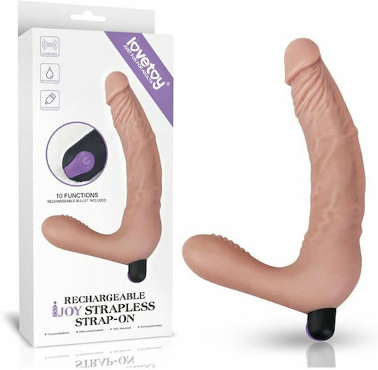 Lovetoy iJoy Fără bretele Strap On cu Dildo 20cm în Culoare Flesh