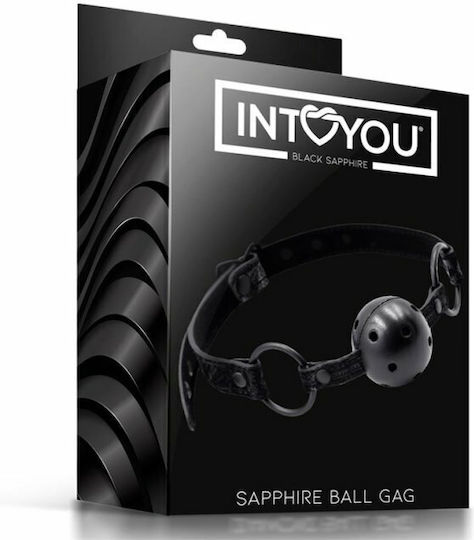 IntoYou Sapphire Ball Gag Φίμωτρο Black