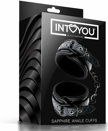 IntoYou Sapphire Ankle Cuffs Χειροπέδες σε Μαύρο Χρώμα
