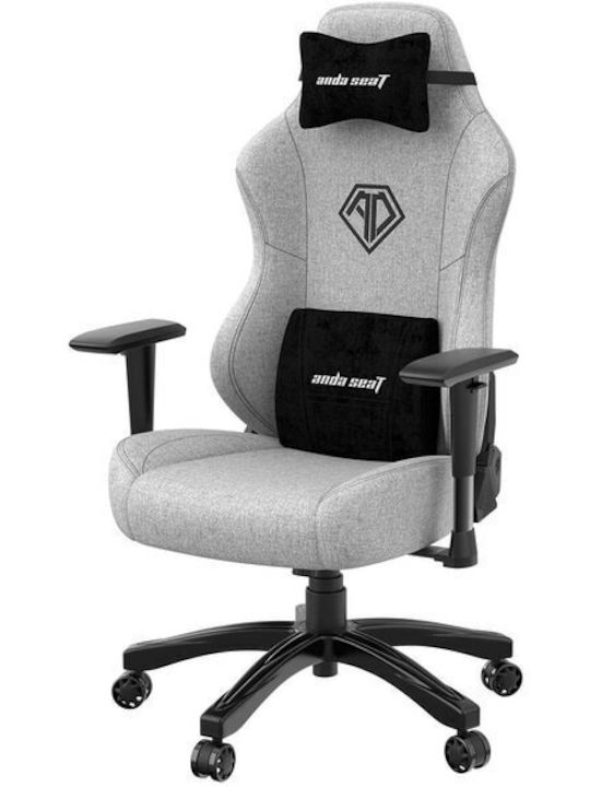 Anda Seat Phantom 3 Υφασμάτινη Καρέκλα Gaming με Ρυθμιζόμενα Μπράτσα Γκρι