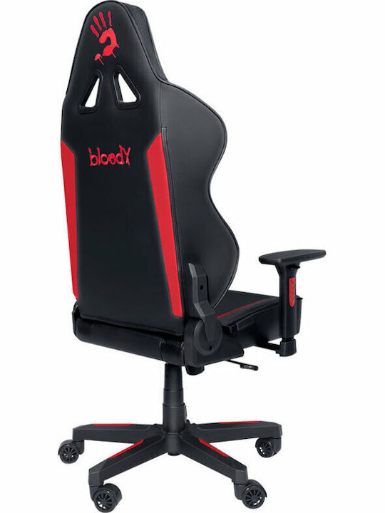 A4Tech GC-330 Artificial Leather Gaming Chair with Adjustable Arms Black/Red