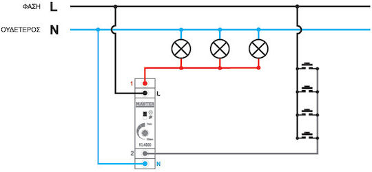 Master KL4000 Time-Lag Switch 7min 3 & 4 Wires