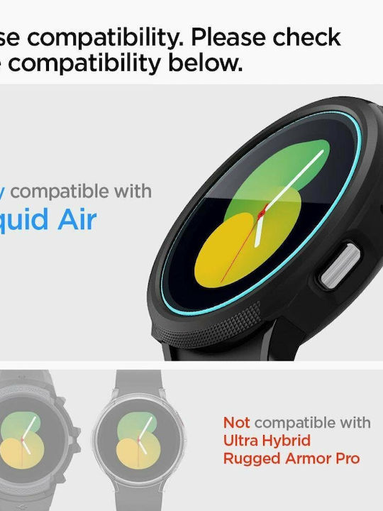 Spigen EZ Fit Tempered Glass for the Galaxy Watch 4 44mm 2pcs AGL05339