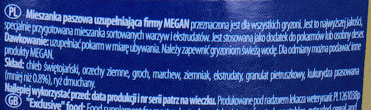 Megan Hauptnahrungsmittel für Nagetiere Exclusive 1l 1Stück