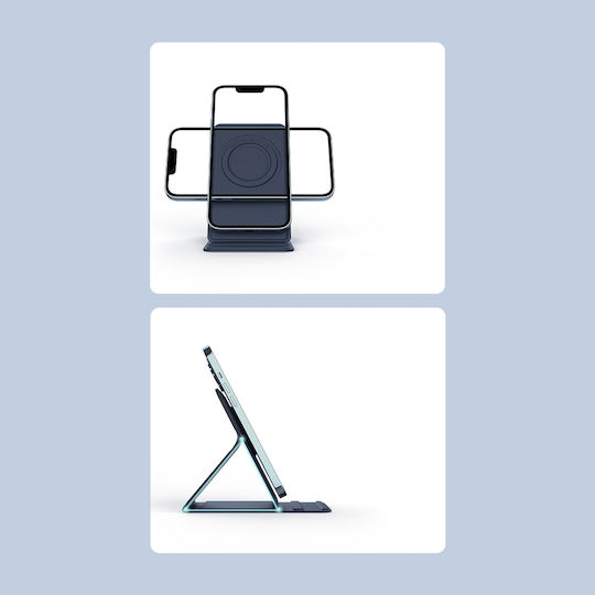 Nillkin Magnetic Stand Snapbase Leather Desk Stand for Mobile Phone in Blue Colour