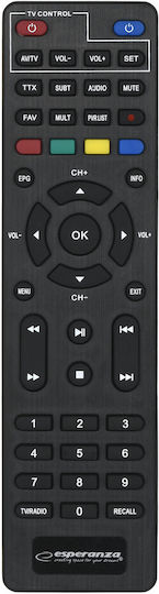 Esperanza EV106P EV105 EV106P Mpeg-4 Digital Receiver Full HD (1080p) Connections SCART / HDMI / USB