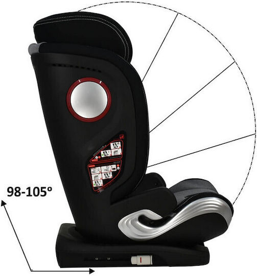 Bebe Stars Leon Plus Καθισματάκι Αυτοκινήτου i-Size με Isofix Grey