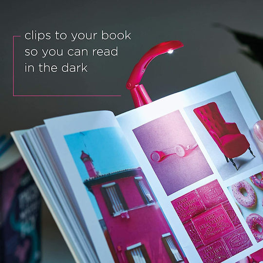 IF Really Book Light LED with Clip Pink 3 x AG3