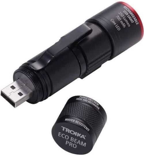 Troika Φακός LED με Μέγιστη Φωτεινότητα 350lm Eco Beam Pro