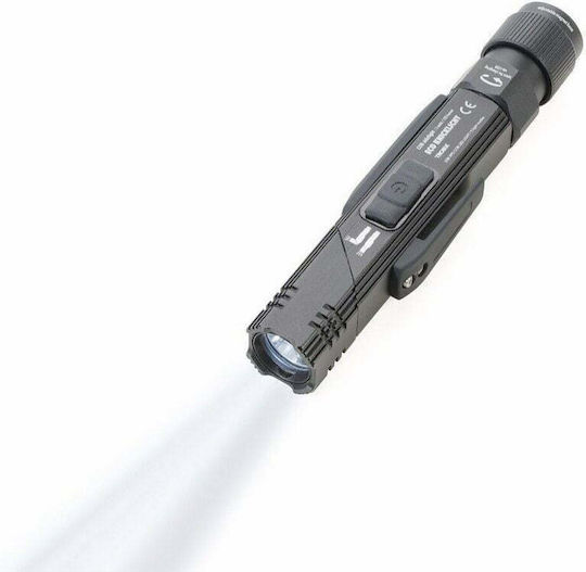 Troika Rechargeable Headlamp LED IPX4 with Maximum Brightness 120lm Eco Knicklicht Black