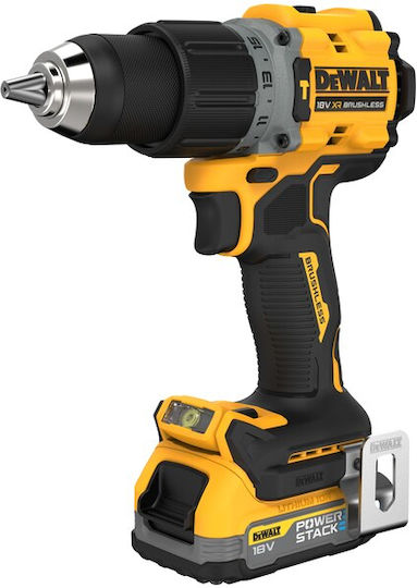 Dewalt PowerStack Percussive Drill Driver Battery Brushless 18V 2x1.7Ah