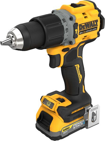 Dewalt PowerStack Percussive Drill Driver Battery Brushless 18V 2x1.7Ah