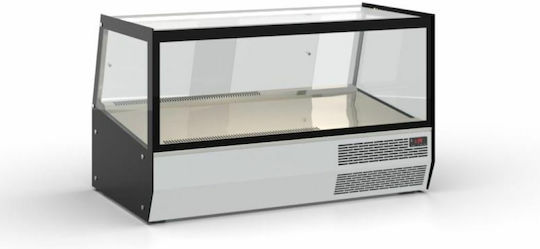 Inox Dobros Βιτρίνα Συντήρησης Δαπέδου με 2 Επίπεδα με Χωρητικότητα 300lt 77x60x66cm