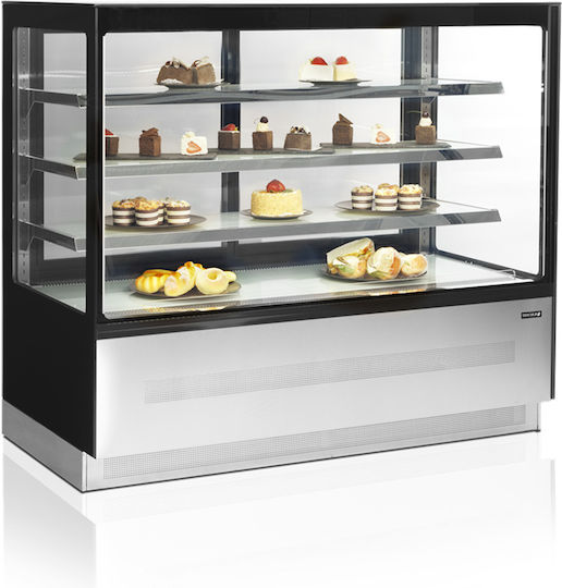 Tefcold Kühlvitrine Standgerät mit 4 Ebenen mit Kapazität 680Es 150x75x135cm LPD1503F-P