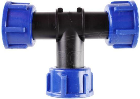Technoplastic 15000005 T Shaped Connector Pipe with Female-Female Thread 25mm