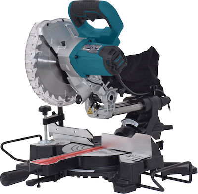 Bulle Electric Miter Saw Sliding with 1500WPower, Laser Cutting Guide, Cutting Disc with a Diameter of 210mm & 5000rpm Cutting Speed