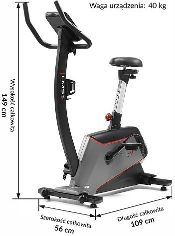 HMS Bicicletă de exerciții în picioare Magnetic cu roți