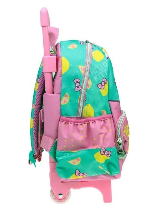 Gim Lemonade School Bag Trolley Kindergarten Multicolour with Water Bottle Holder