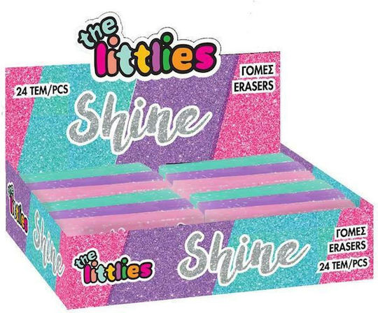 The Littlies Γόμα για Μολύβι Glitter Shine Μωβ