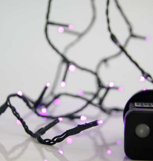 100 Λαμπάκια LED 4.95μ. Μωβ σε Σειρά 100 Λαμπάκια LED 4.95μ. Μωβ σε Σειρά