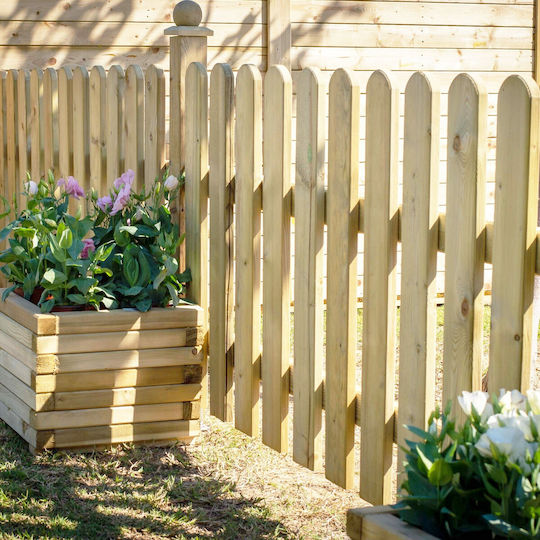 Showood Wooden Fence Gate in Beige Color 1.0x1.0m
