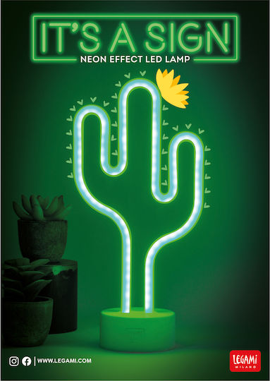 Legami Milano Decorative Lamp Cactus Green