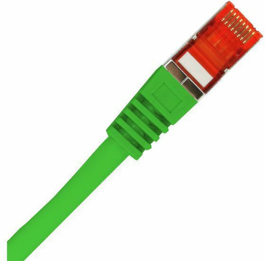 A-LAN F/UTP Cat.6 Gigabit Network Cable Ethernet 1m Green