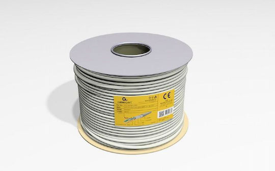 Cablexpert U/FTP (STP) Cat.5e (Gigabit) Καλώδιο Δικτύου Ethernet χωρίς ακροδέκτες 100m Γκρι