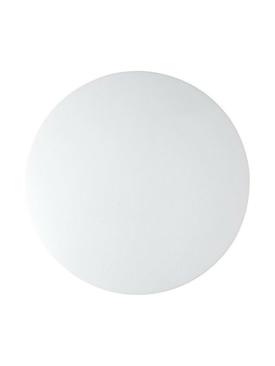 Brilliant Farica Round Recessed LED Panel 24W with Warm White Light 35x35cm