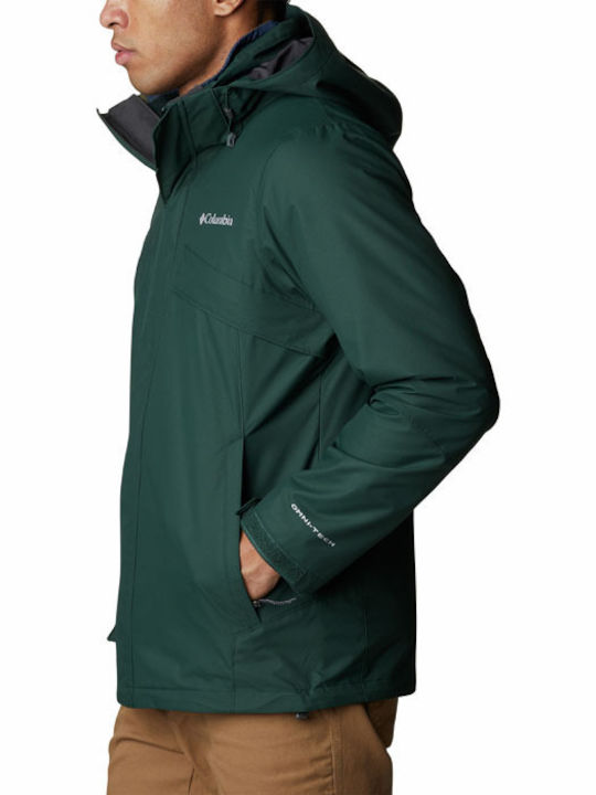 Bugaboo II 3 in 1 Men's Winter Jacket Waterproof Green