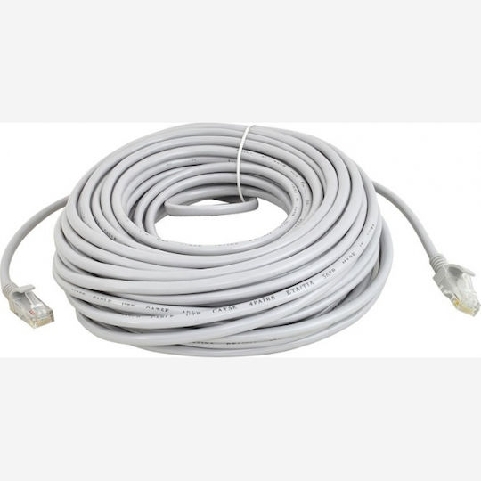 NG U/UTP Cat.5e (Gigabit) Καλώδιο Δικτύου Ethernet 30m Γκρι
