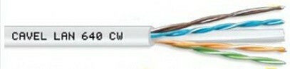 Cavel U/UTP Cat.6 (Gigabit) Καλώδιο Δικτύου Ethernet χωρίς ακροδέκτες 200m Λευκό
