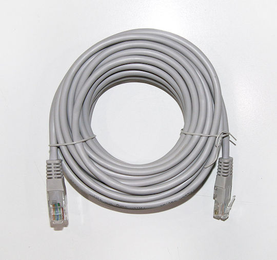 Adeleq U/UTP Cat.5e (Gigabit) Καλώδιο Δικτύου Ethernet 10m Γκρι
