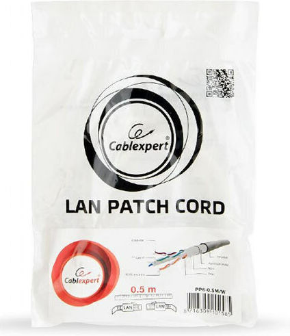 Cablexpert F/FTP Cat.6 (Gigabit) Network Cable Ethernet 0.5m White