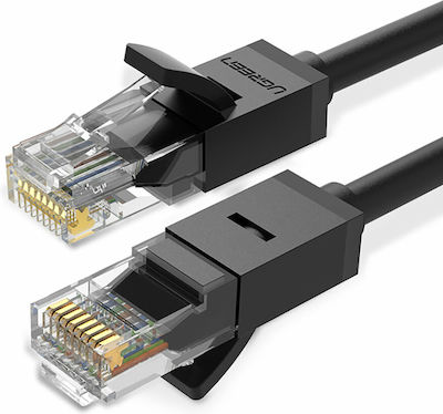 Ugreen Flat U/UTP Cat.6 Καλώδιο Δικτύου Ethernet 3m Μαύρο