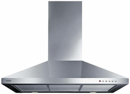 Pyramis Ecoline Pătrat Șemineu Hotă 60cm Inox