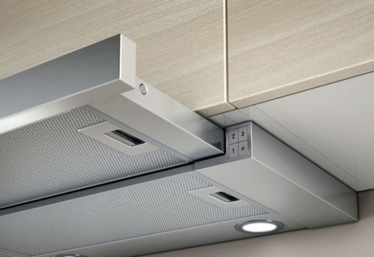 Pyramis Essential Sliding Vent Hood 60cm Inox