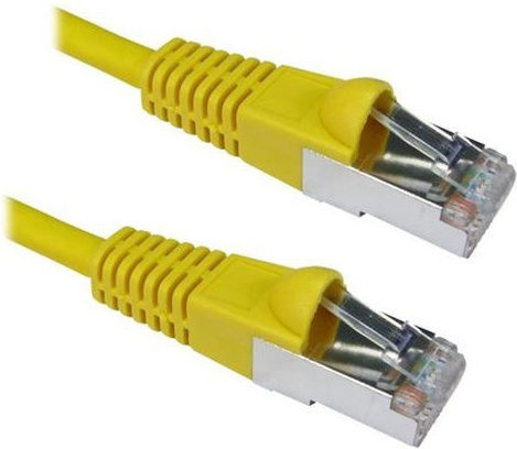 Roline S/FTP Cat.6a Ethernet Network Cable 5m Yellow 1pcs