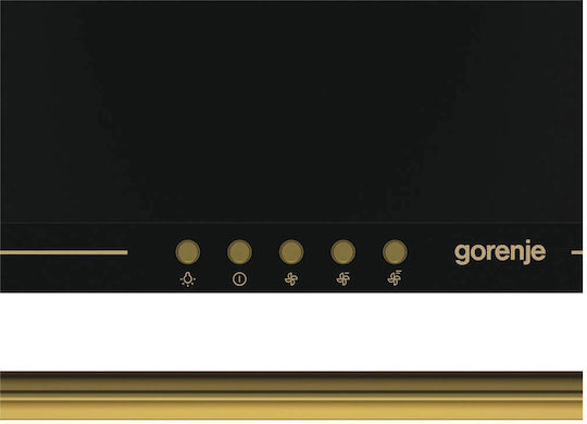 Gorenje WHC63CLB Șemineu Hotă 60cm Negru