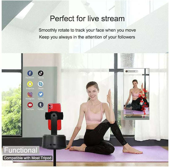 GloboStar Motion Sensor Mobile Stand in Black color 86005