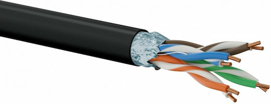 A-LAN F/UTP Kat.5e Netzwerkkabel Ethernet Ohne Netzwerkkabel 305m Schwarzes