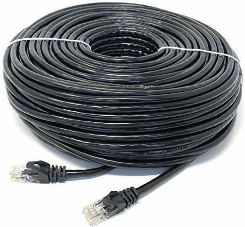 Powertech U/UTP Cat.6 Ethernet Network Cable without connectors 50m Black 6pcs